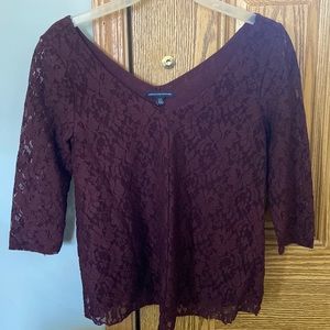 Purple Lace Top
